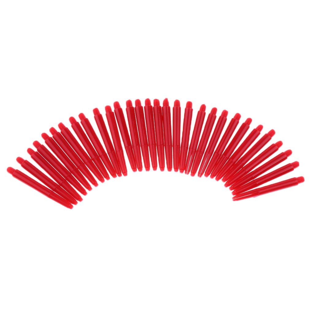 Durable Medium Nylon Dart Stems 2BA Thread Plastic Darts Accessories Fits Most Darts for Steel Tip Play