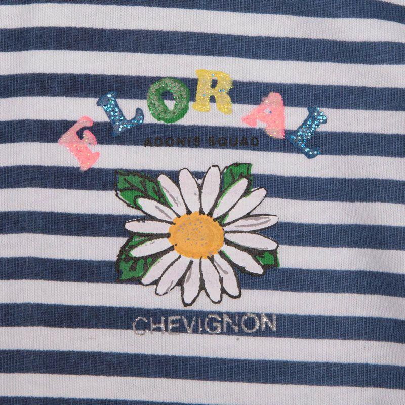 Children's Short Striped Cotton Dress CHEVIGNON