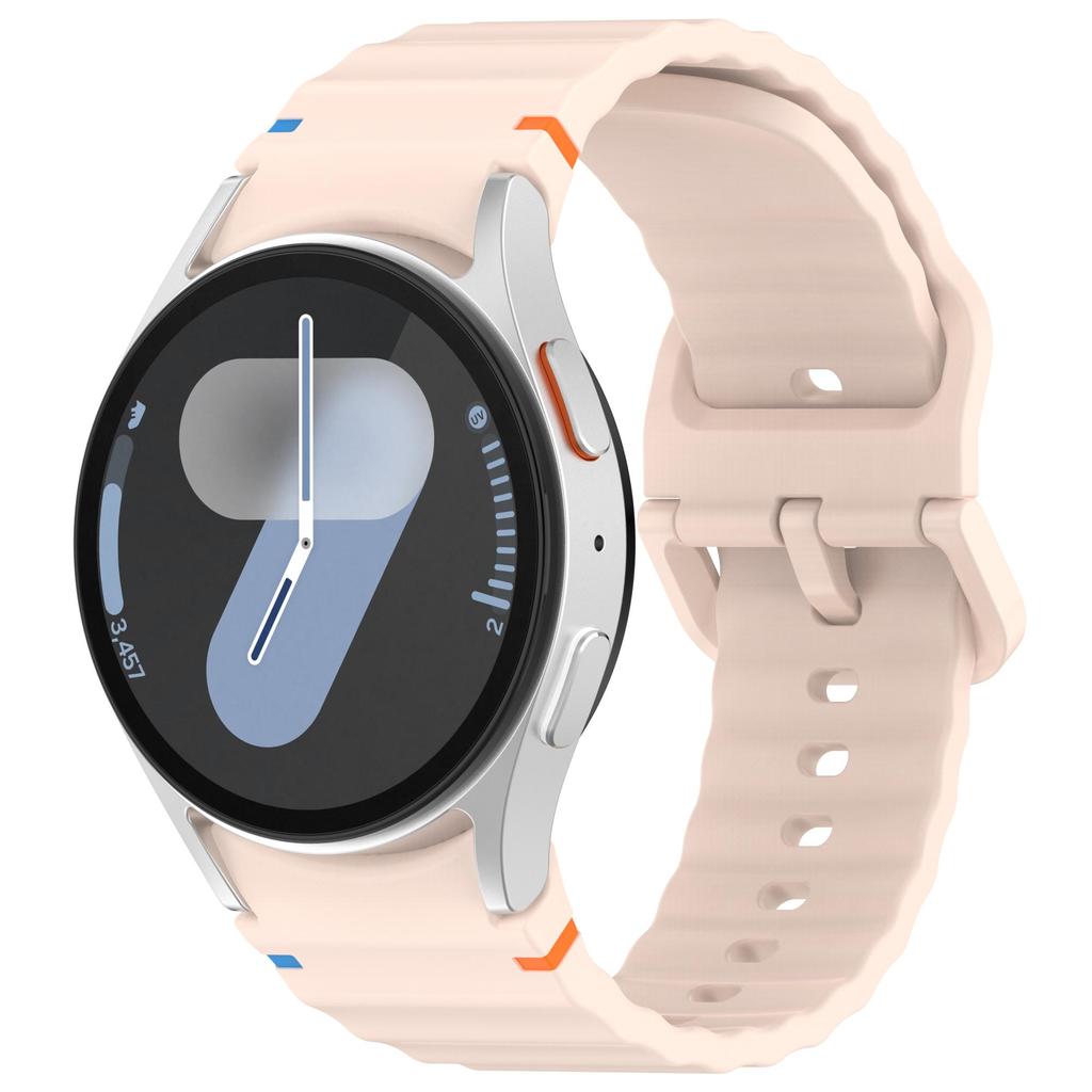 Silicone Strap For Samsung Galaxy Watch 7/FE/6/5/4 44mm 40mm 5 Pro Wave Bracelet For Galaxy Watch 6 Classic 47mm 43mm Watch band