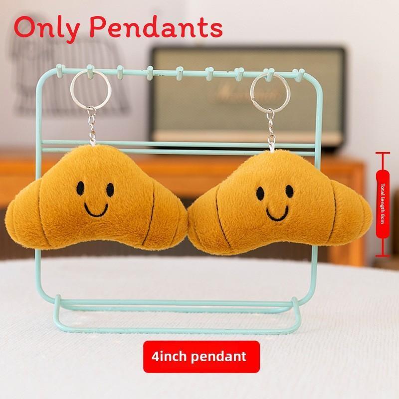 Food Sandwich Miniature Plush Keychain Doll Soft Stuffed Toy For Pendant Kids