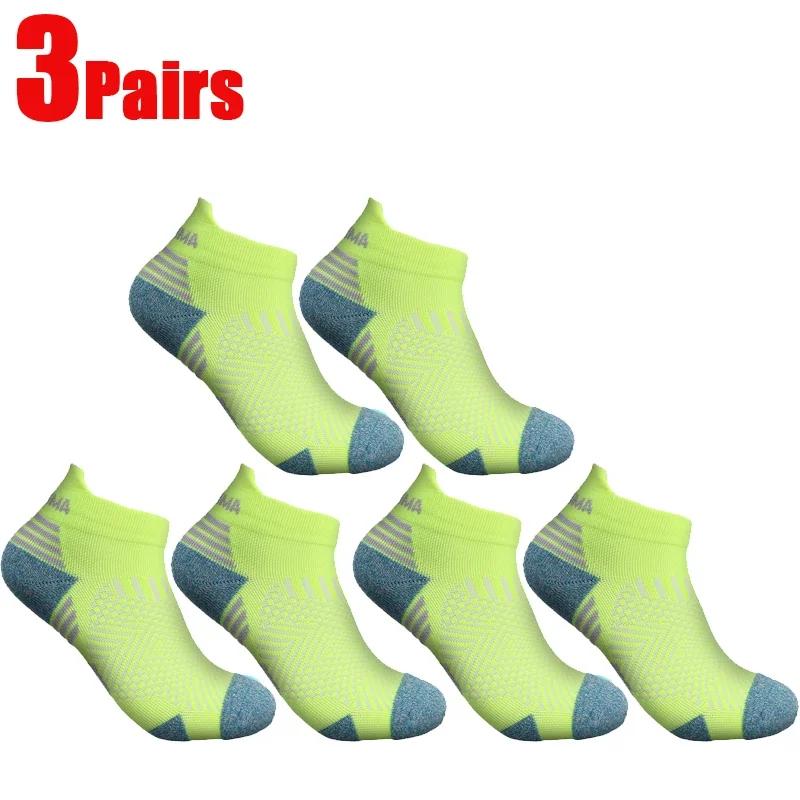 3/1Pairs Sport Compression Ankle Socks Men Women Professional Low Cut Fitness Marathon Running Outdoor Deodorant Breathable Sox
