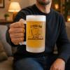 Chope à bière - PLANETEE - J'peux pas minimaliste - Givré - Verre trempé 470 ml - Motif Éducateur spécialisé