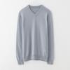 Sinuofude Men's V-Neck Merino Wool Cashmere Sweater