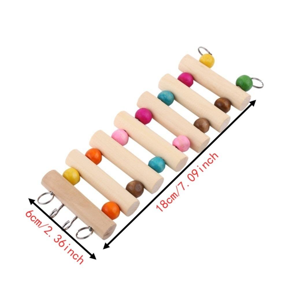 Bendable Structure Wood Climbing Swing Wooden Material Hamster Climbing Toy For Hamster