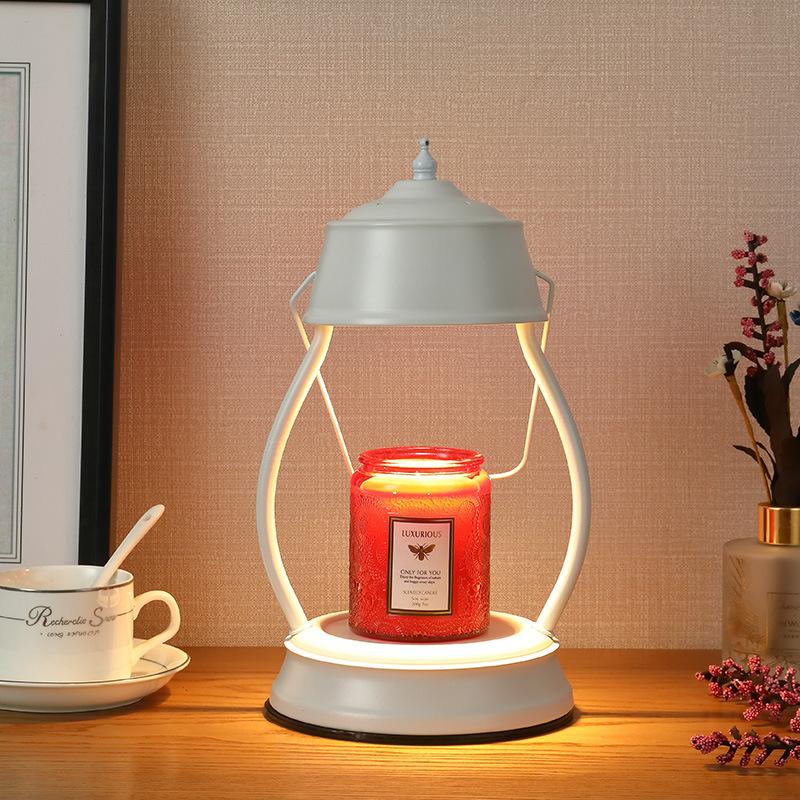 Vintage Candle Warmer Lamp Antique Style Flameless Aromatherapy Light European Classic Home Decor Table Lamp