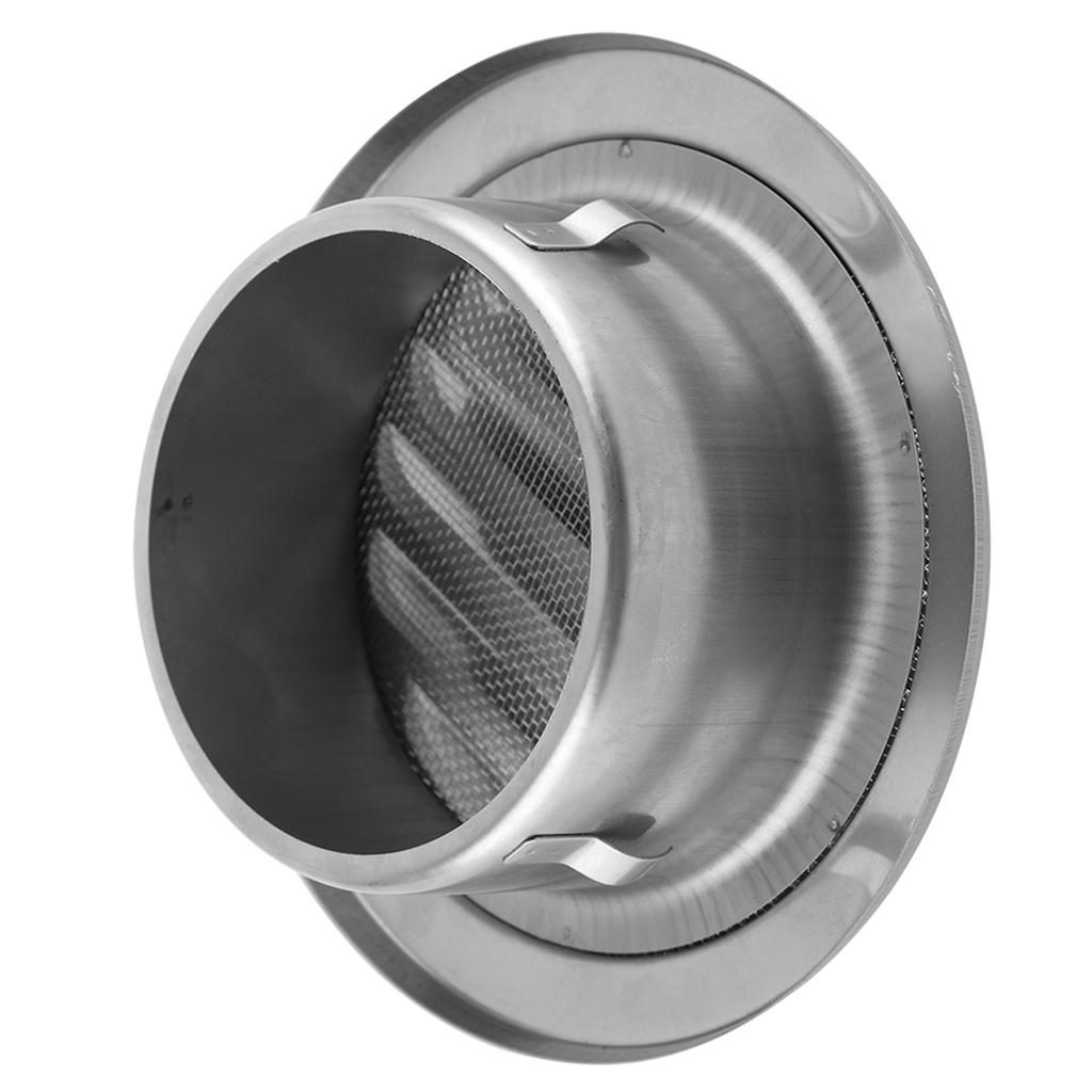 Stainless Steel Wall   Vent Round Flat Grille Ducting Ventilation Cover Outlet Insect Mesh Vent Covers Stainless Steel   Soffit Vent Cover 4 Ro