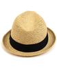 Yunibeosyeolkemiseuteuli Punk Short Beige Summer Fedora Summer Hat