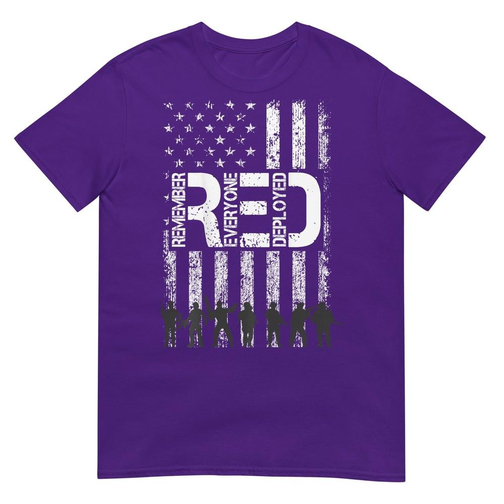 On Fridays We Wear Red Military Veteran Day Us Flag Back TShirt