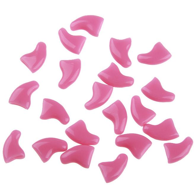 20 Pcs Haustier Hund Pfoten Krallen Nägel Kappen Abdeckungen Weiche Schutzhülle Sparkle Mult-Farben