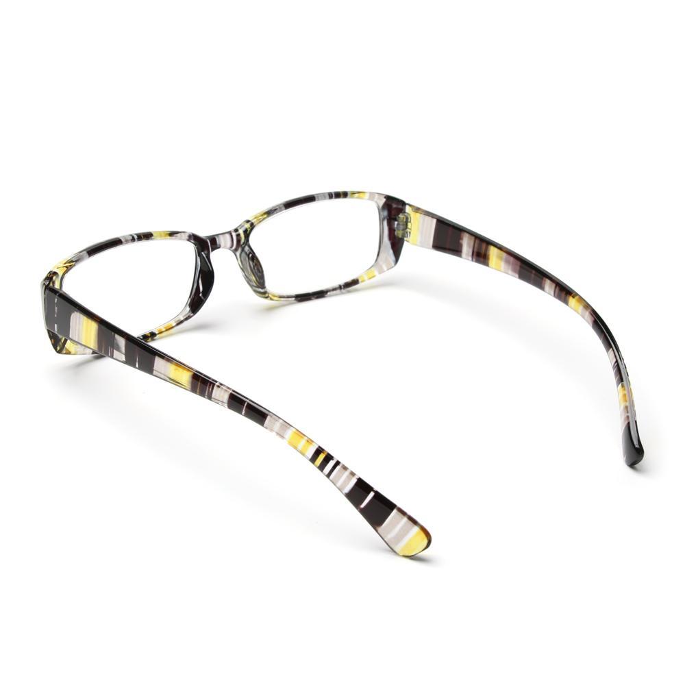 Portable Print Stripe Vision Care Presbyopic Eyewear Reading Glasses Retro Frame Diopter Eyeglasses