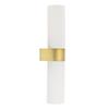 Nowodvorski Natalie II G9 Gold White Glass Bathroom Wall Lamp IP44