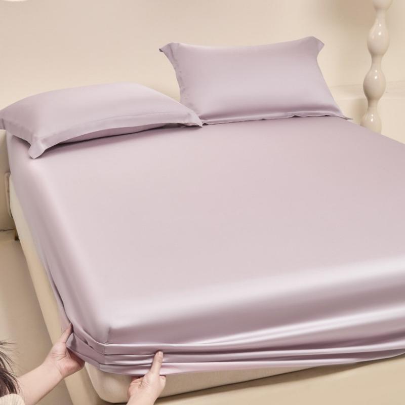 

Летний матрас из хлопка тенсел цельный, защитный чехол для матраса Simmons, однотонный простой стиль, комплект из трех предметов: наматрасник из ледяного шелка 120*200