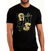 Europäische Größe Herren Baumwolle Retro Lustiges T-Shirt - Lächeln Liebe meines Lebens Grafik, Weiches Atmungsaktives Streetwear Rundhals Kurzarm Oberteil