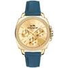 Boyfriend Japanese Quartz Gold Women's Watch Blue Leather 14502124