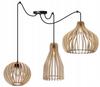 MODERN WOODEN CEILING HANGING LAMP MIX LED