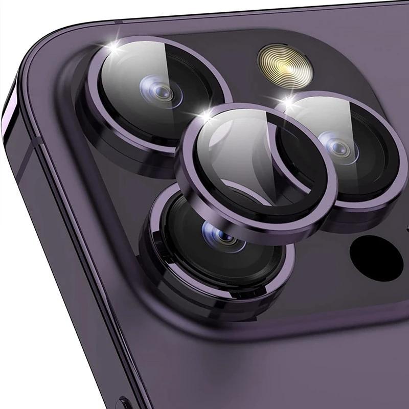 Camera Lens Protector Metal Lens Ring Case Glass For IPhone 15 Plus 15Pro Max 15 Pro 14 13 12 11 Lens Glass Cover