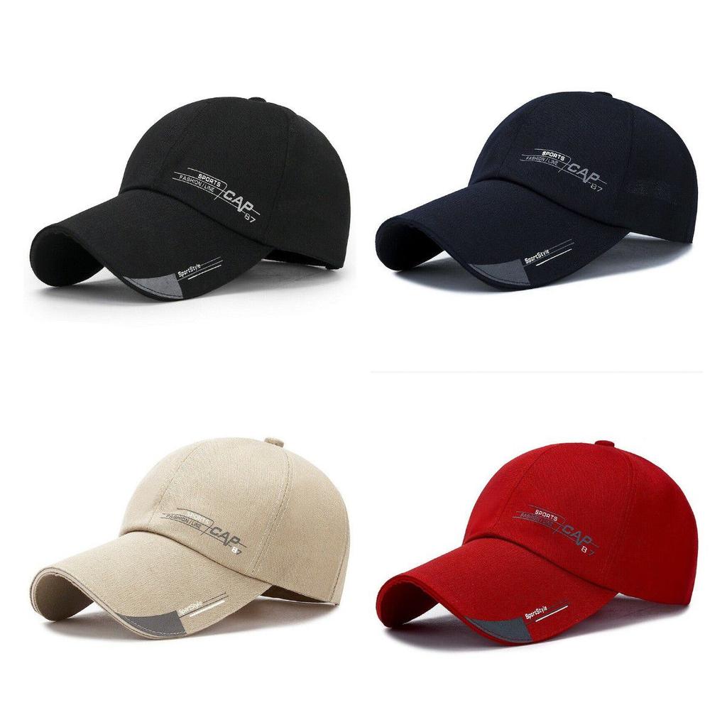 Unisex Casual Adjustable Summer Baseball Cap Black Sports Hat Sport Women Men