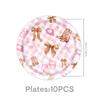 Pink Denim Birthday Party Decoration Tableware Plate Cup Napkin Tablecloth Laqi For Baby Shower