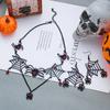 Ornate Halloween Spider Necklace Rhinestone Earring Necklace Set New Gothic Jewelry Set  Cosplay