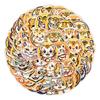 50 Cute Cute Tiger Stickers Pack Skateboard Suitcase Decoration Stickers Waterproof Creative DIY Cartoon Stickers