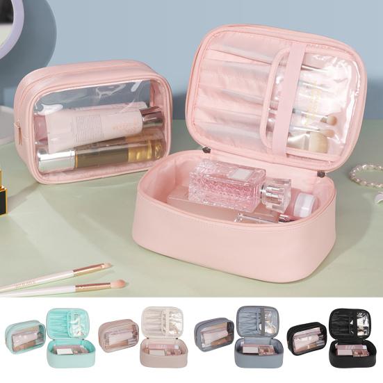 

Прозрачный косметический набор для хранения 2 в 1, грязеотталкивающий, сохраняет порядок