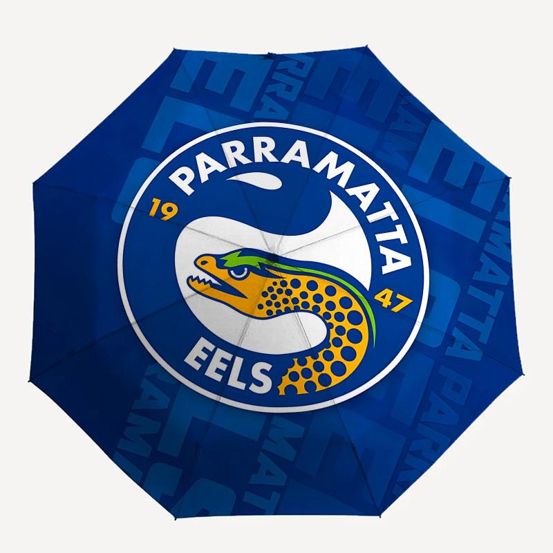 Parramatta Eels Automatic Opening and Closing, 8 Rib Structure Portable Umbrella, Suitable for Men and Women In All Seasons Perfect Gift Fo