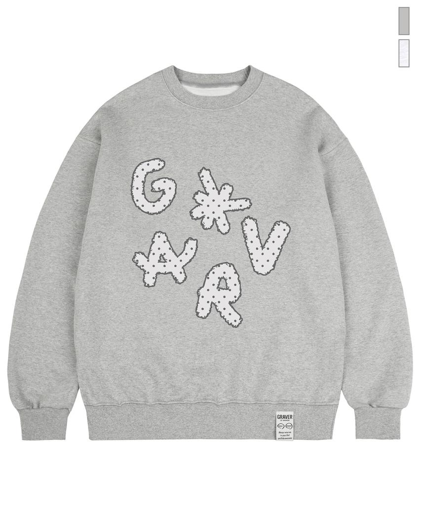 GRAVER [Unisex] Dots Grav Sweatshirt_2 Colors