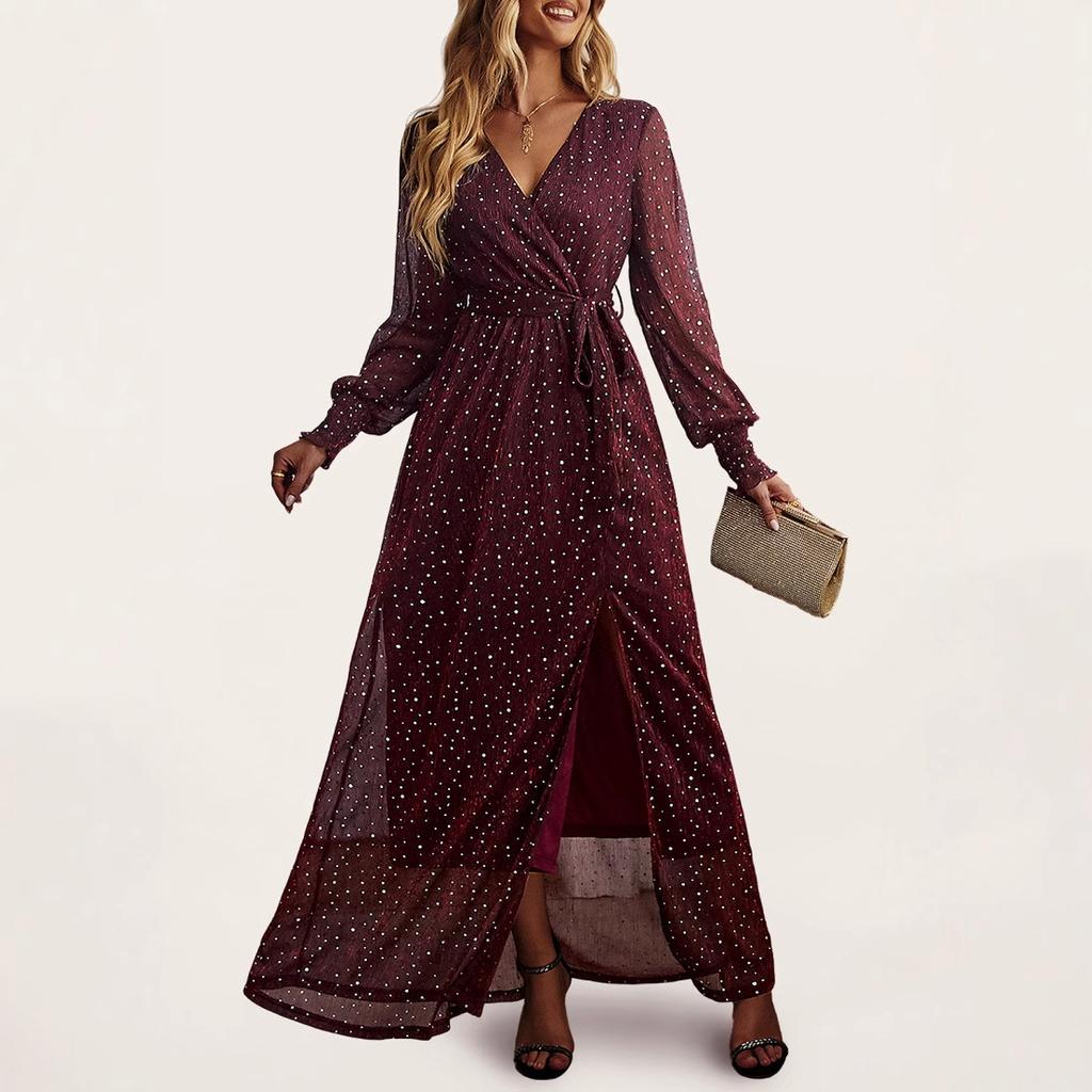 Cross-border Europe, America, Amazon Independent Station Medium and Long Dress Light Dress High-end Party Skirt
