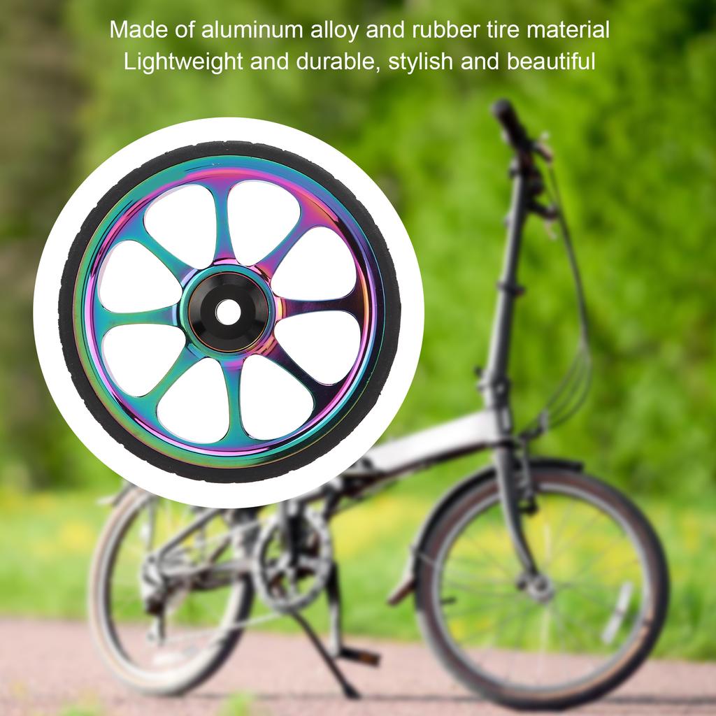Aluminum Alloy Folding Bike Easy Wheel 82mm Widened Bea Easy Wheel for 3sixty Folding Bike