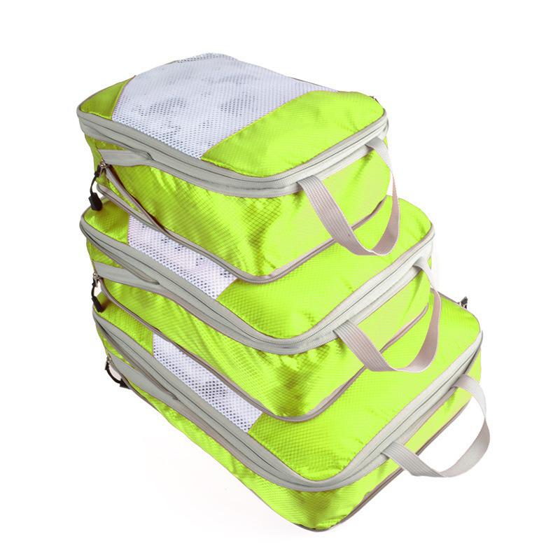 Travel Compression Storage & Organizer Bags: 3-Piece Set - Dustproof, Moistureproof, Portable, Large-Capacity for Clothes & Underwear