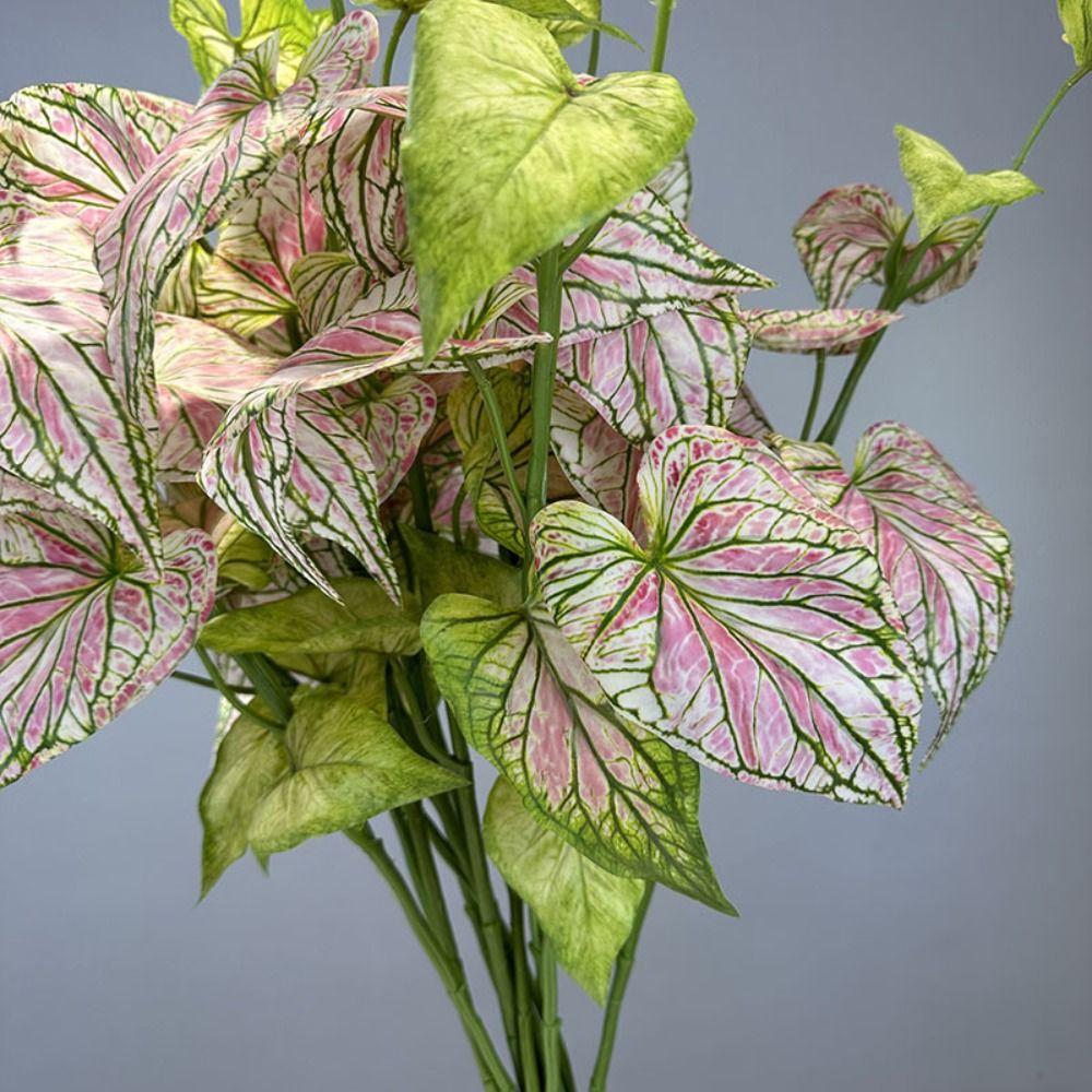 Tropical Plant Simulation Taro Leaf Plant Artificial Green Plant Leaves Wedding Party Decor
