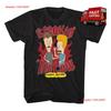 Beavis and Butt Head Breaking The Law Black T Shirt Vintage Washed Unisex Slightly Graphic Designer Clothes Comfortable