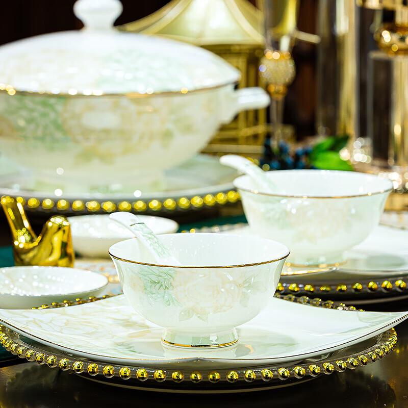 Shangxingzhishi New Chinese Light Luxury Ceramic Dinnerware Set