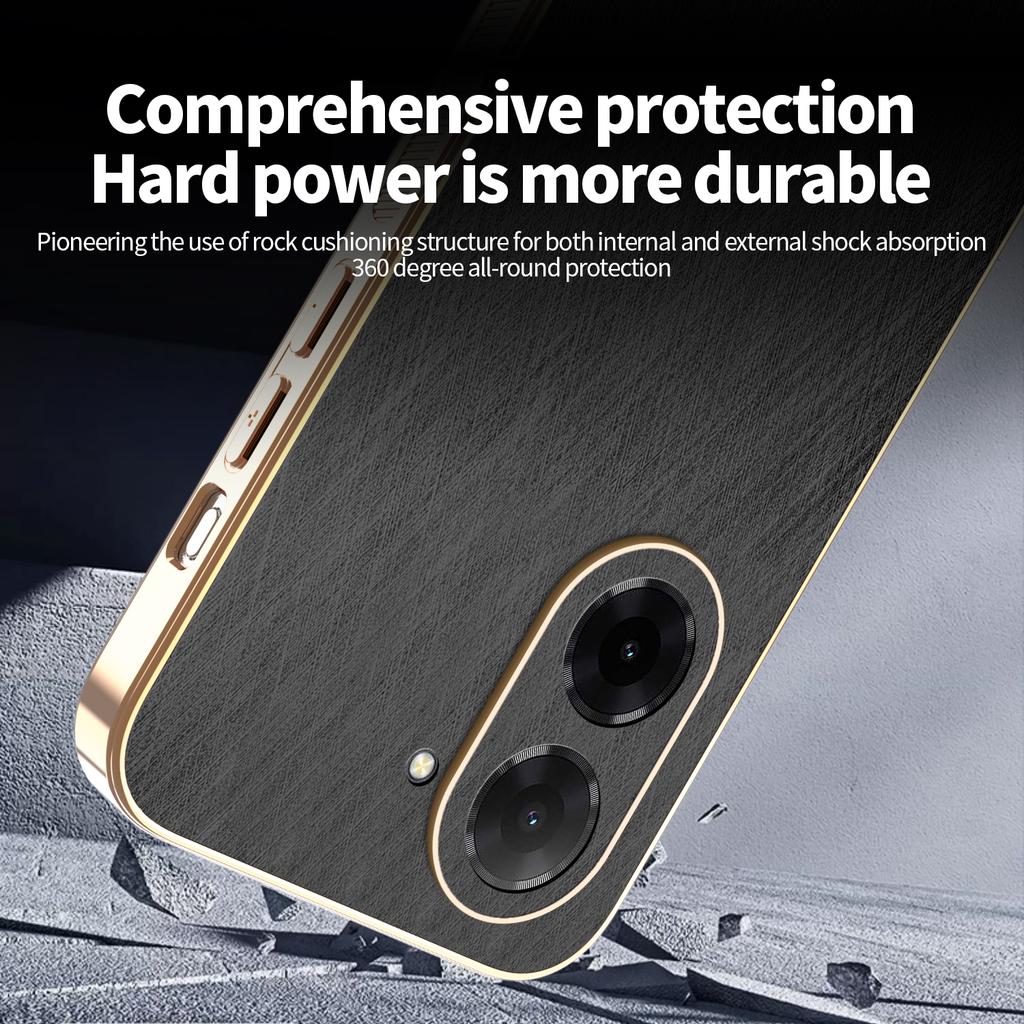KADEM For Xiaomi Redmi A5 NFC (173.45mm) Case Electroplating Silk Texture PU+TPU Phone Back Cover