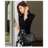 Women's Vintage Leather Crossbody Bag Multi-Pocket Soft Leather Shoulder Bag Tassel Shoulder Bag for Daily Use Shopping Commuting