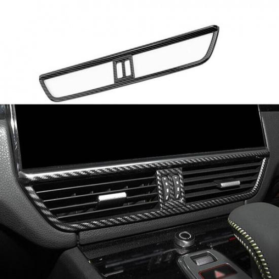 For Porsche Cayenne 2018-23 ABS Carbon Fiber Instrument L&R Air Outlet Vent Trim