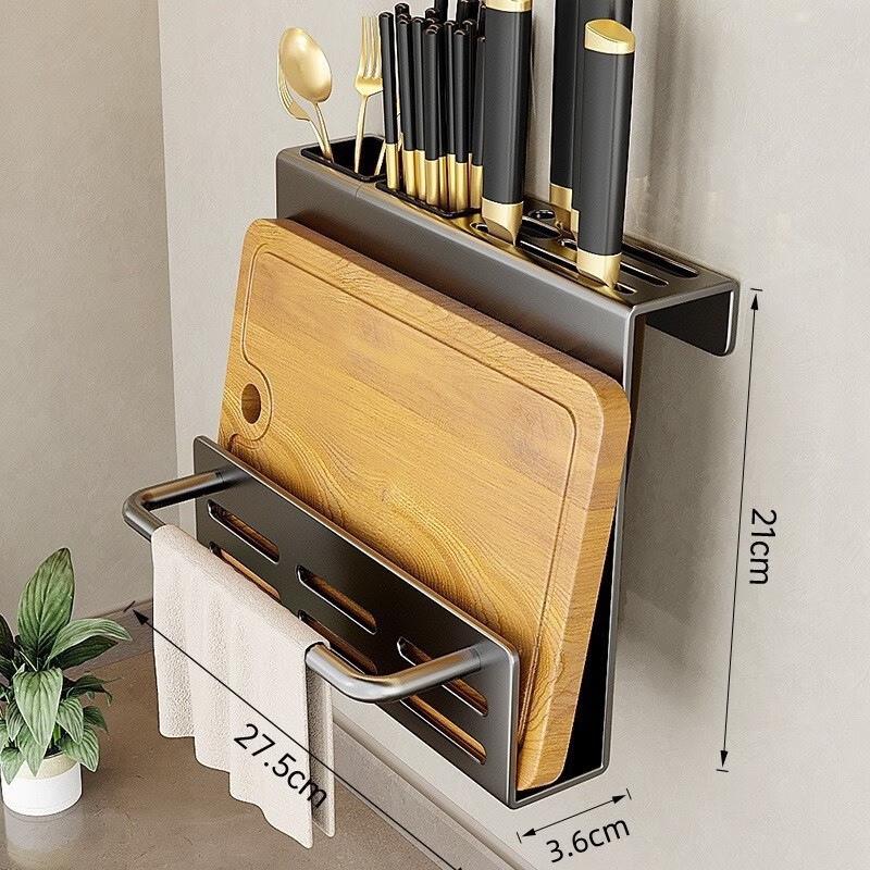 Tingle Punch-Free Kitchen Wall-Mounted Storage Rack