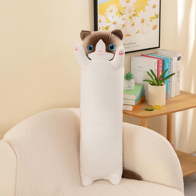 Cat Island Plush Pillow Toy - Long Cat Doll Sleep Companion & Birthday Gift