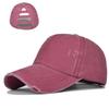 Cap Tongue Duck With Holes Ponytail Washed Baseball Cap Net Cap Cotton Material
