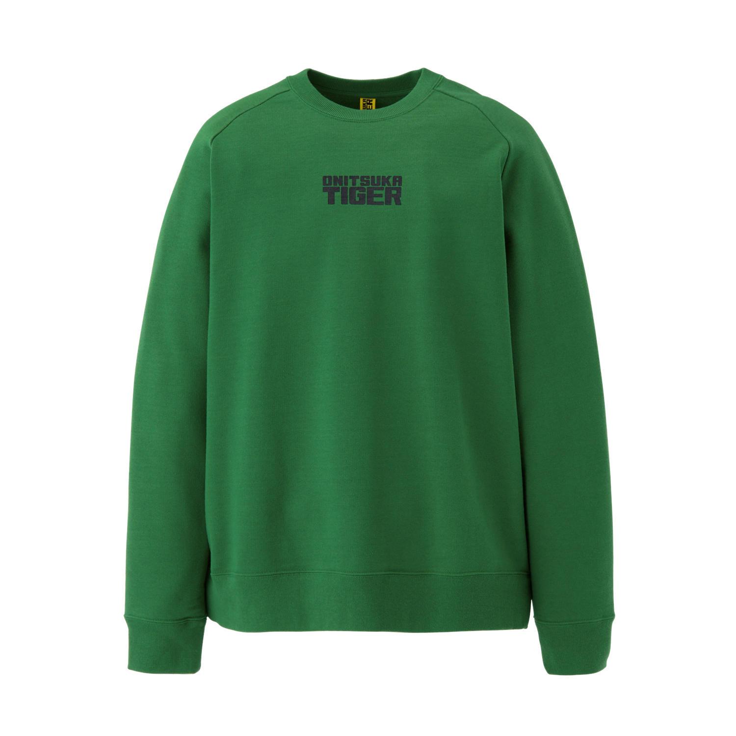 

Onitsuka Tiger Crew Neck Sweatshirt Unisex Sweatshirts Green 2183B404-300 XS