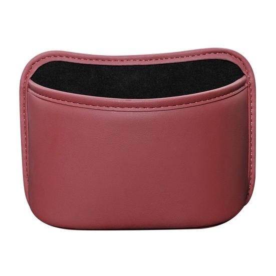 Car Seat Back-Mounted Organizer Storage Box, Non-Destructive Installation Waterproof Leather Texture Multi-Functional Trash Can Door Side Storage for