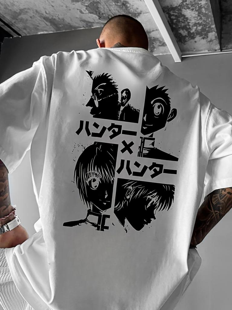 New Japanese Anime Graphic Tshirt Adult Men Loose Casual 100 Cotton Summer Breathable Outdoors Fashion Cool Versatile Daily