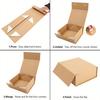 1 Stück braune Geschenkboxen aus Kraftpapier für Geschenke mit Deckel und Magnetverschluss, rechteckig, zusammenklappbar, für Brautjungfern-Antragsboxen, Hochzeits- und Geburtstagsgeschenkverpackungen
