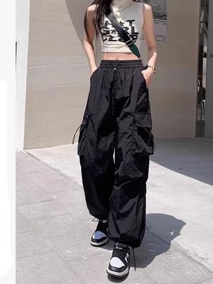 Women's Hip-hop Jazz Dance Wide-leg Joggers: Casual, Slimming, Versatile Straight-leg Sports Pants