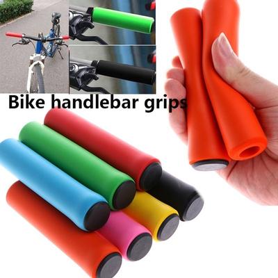 1Pair(2Pcs) Bicycle Soft Foam Sponge Handlebar Cover Outdoor Mountain Cycling Bike Silicone Anti-Slip Handle Bar