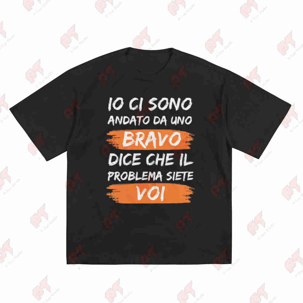 Io Ci Sono Short Sleeve Tee 100 Cotton TShirt