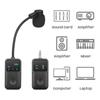 2.4GHz Wireless Mic Transmitter and Receiver Clip-on Instrument Microphone Saxophone Microphone for Saxophone and More