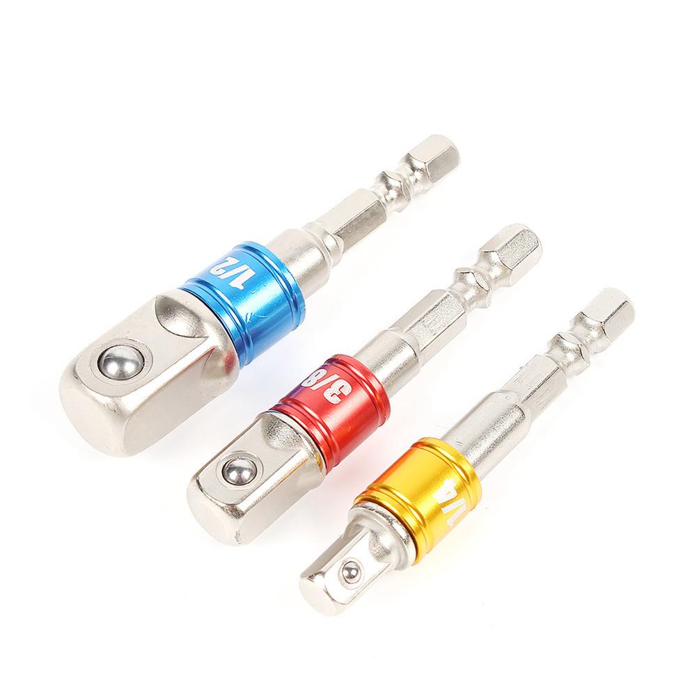 Buy 3 Pcs Drill Socket Adapter Impact 