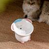 Ceramic Pet High Foot Bowl Cute Dog Food Feeding Basin Cats Drinking Feeder  Kitten Puppy