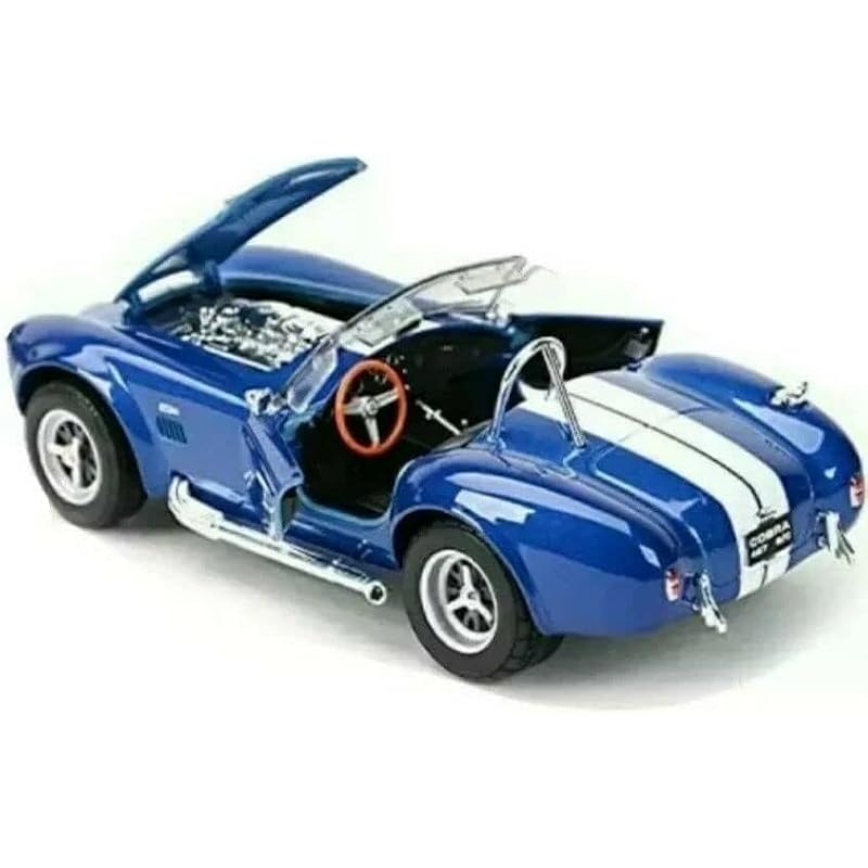WELLY 1/24 Ford 1965 Shelby Cobra 427 SC Blue / Diecast Miniature Car Finished Model 24002W BL